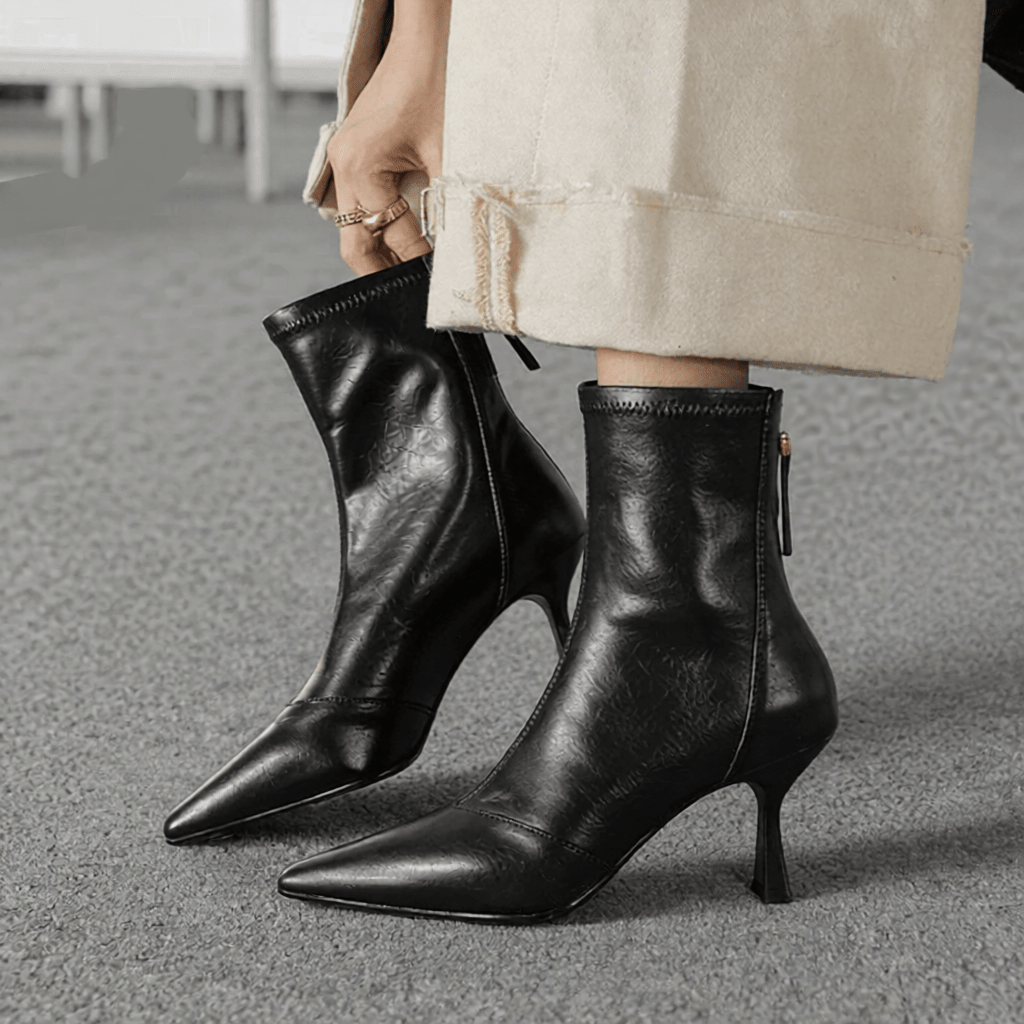 Uvera Authentic Leather Ankle Boots for Women - Stylish & Durable Footwear