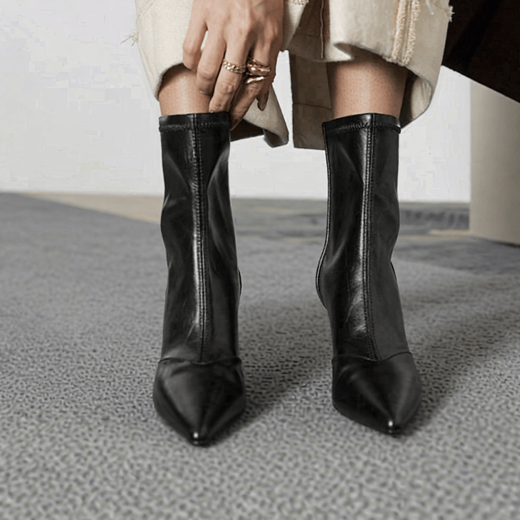 Uvera Authentic Leather Ankle Boots for Women - Stylish & Durable Footwear
