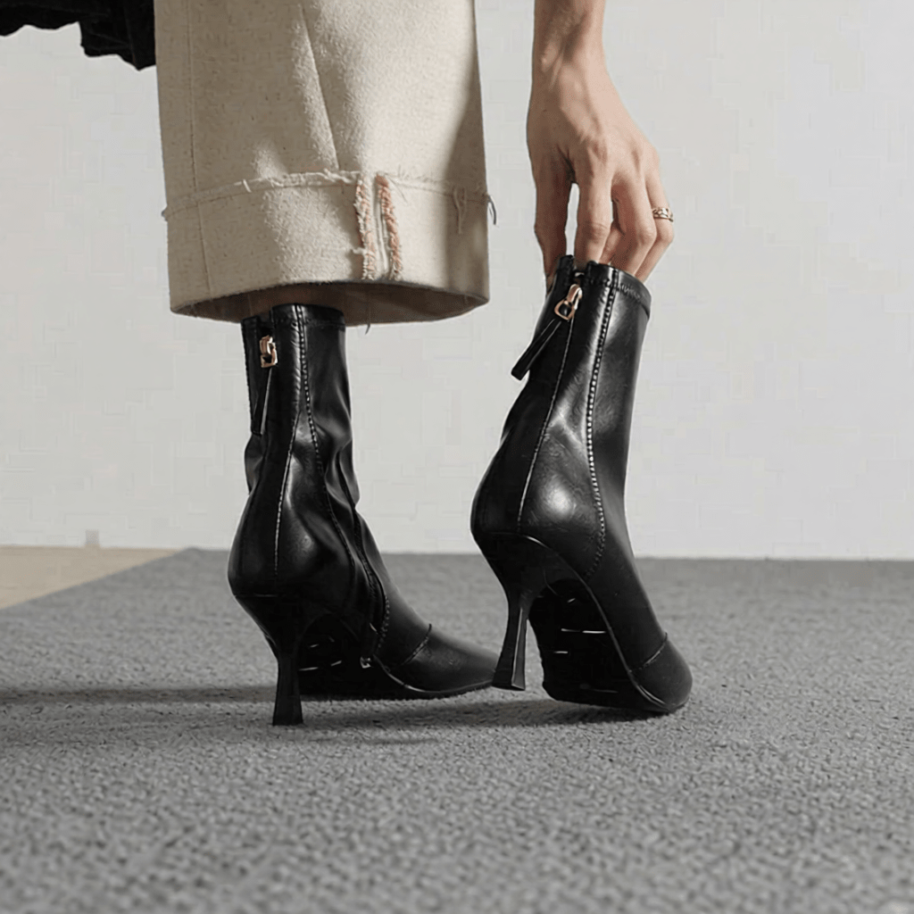 Uvera Authentic Leather Ankle Boots for Women - Stylish & Durable Footwear