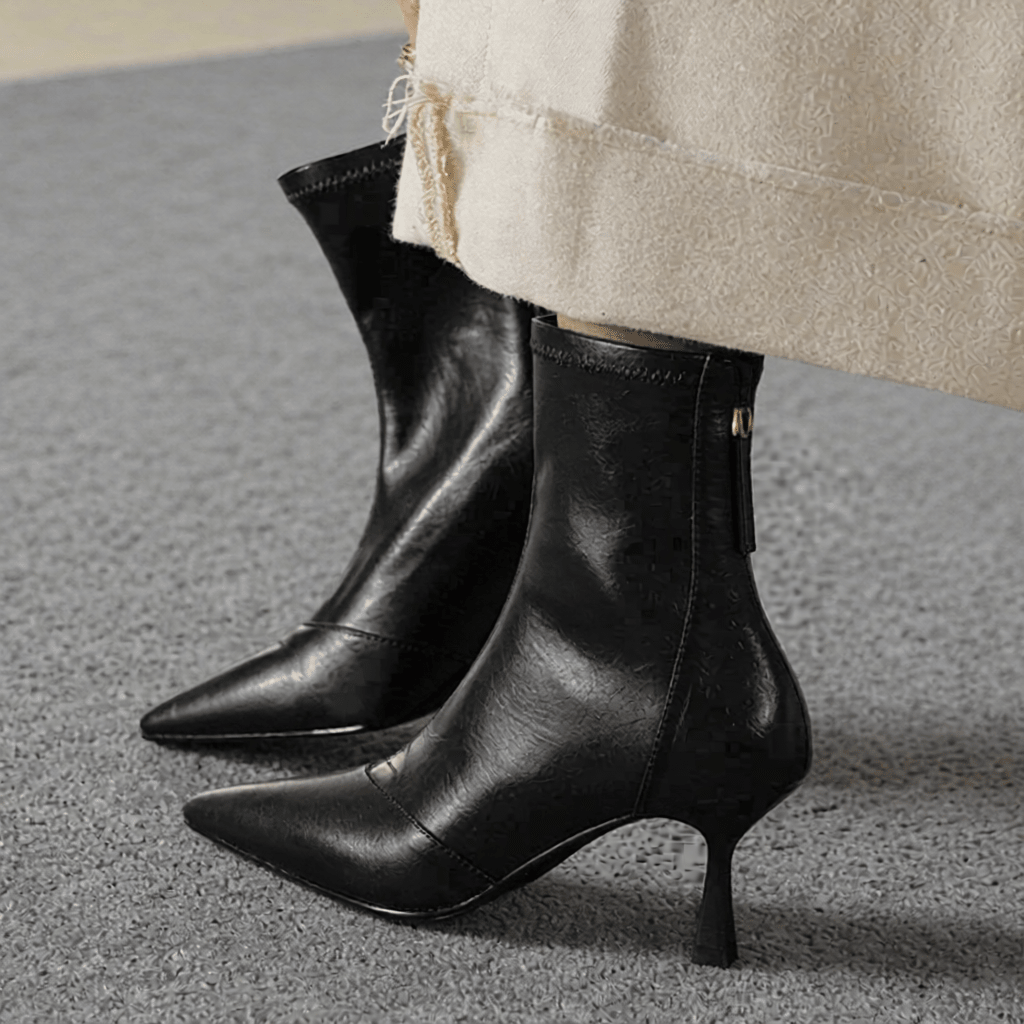 Uvera Authentic Leather Ankle Boots for Women - Stylish & Durable Footwear