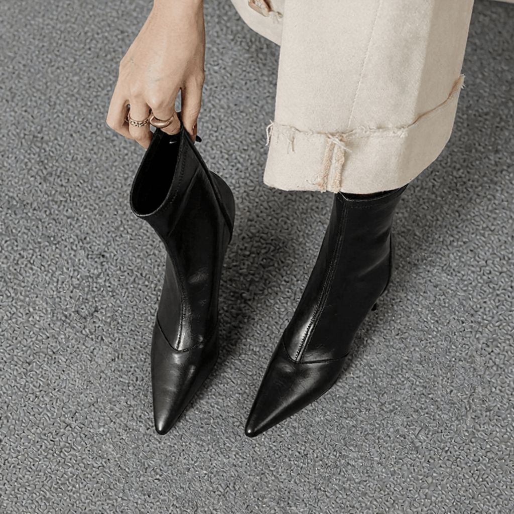 Uvera Authentic Leather Ankle Boots for Women - Stylish & Durable Footwear