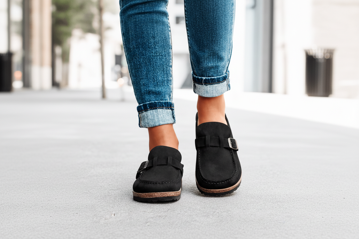 Women's Orthopedic Walking Shoes Arch Support Slip-On