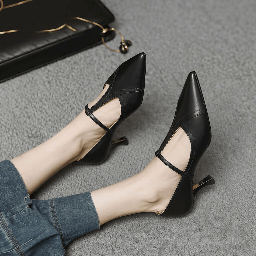 Women's Lorena Genuine Leather High Heels - Stylish & Comfortable Footwear for Every Occasion