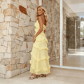 Womens Ruffle Maxi Dress Elegant Summer Dress