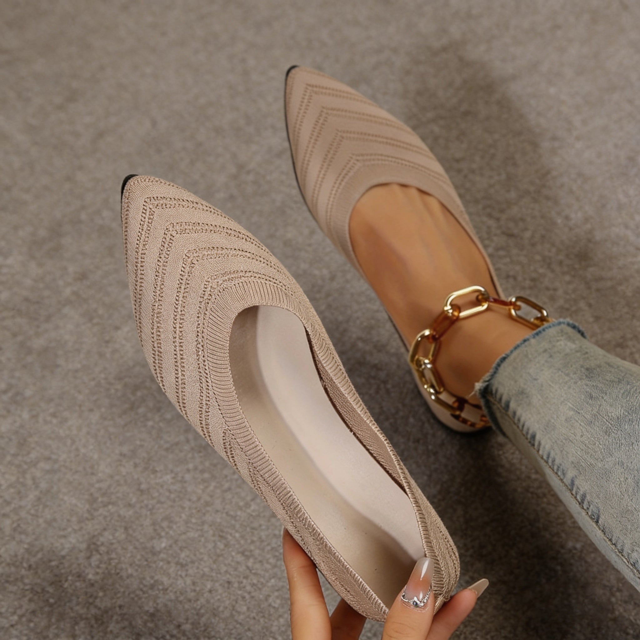 Women’s Stylish Comfortable Pointed Toe Ballet Flats - Perfect for Everyday Wear