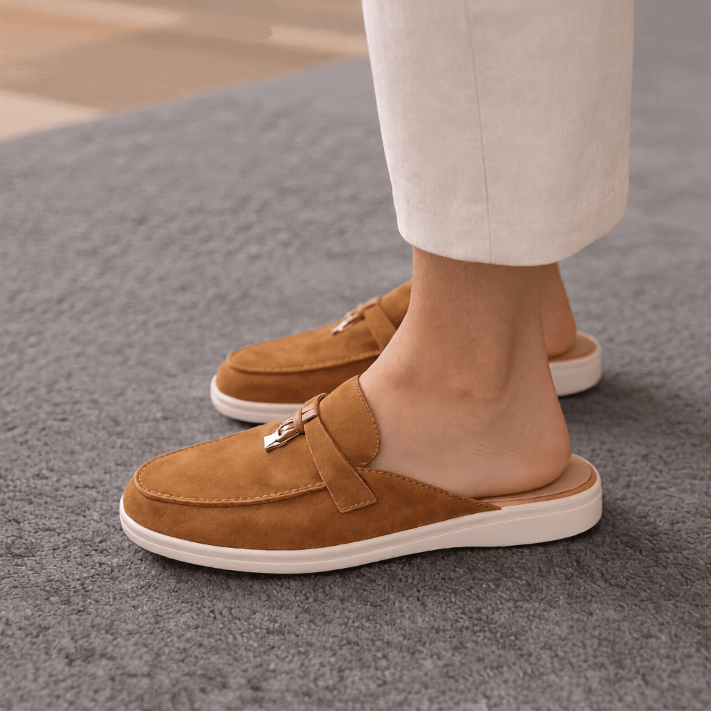 Women's Suede Slip - On Mules for Effortless Everyday Comfort – Stylish & Versatile Footwear