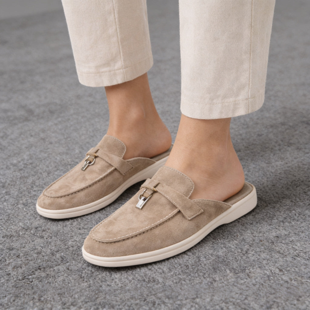 Women's Suede Slip - On Mules for Effortless Everyday Comfort – Stylish & Versatile Footwear