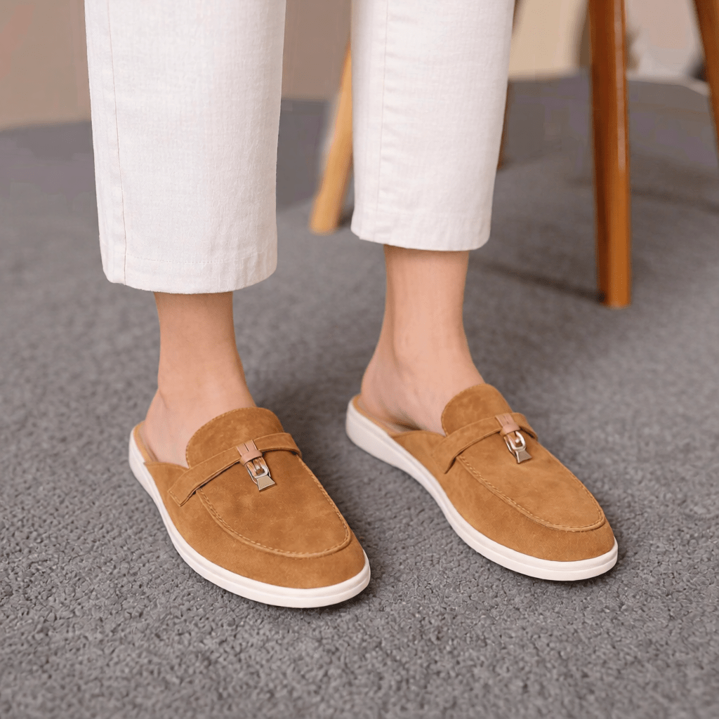 Women's Suede Slip - On Mules for Effortless Everyday Comfort – Stylish & Versatile Footwear