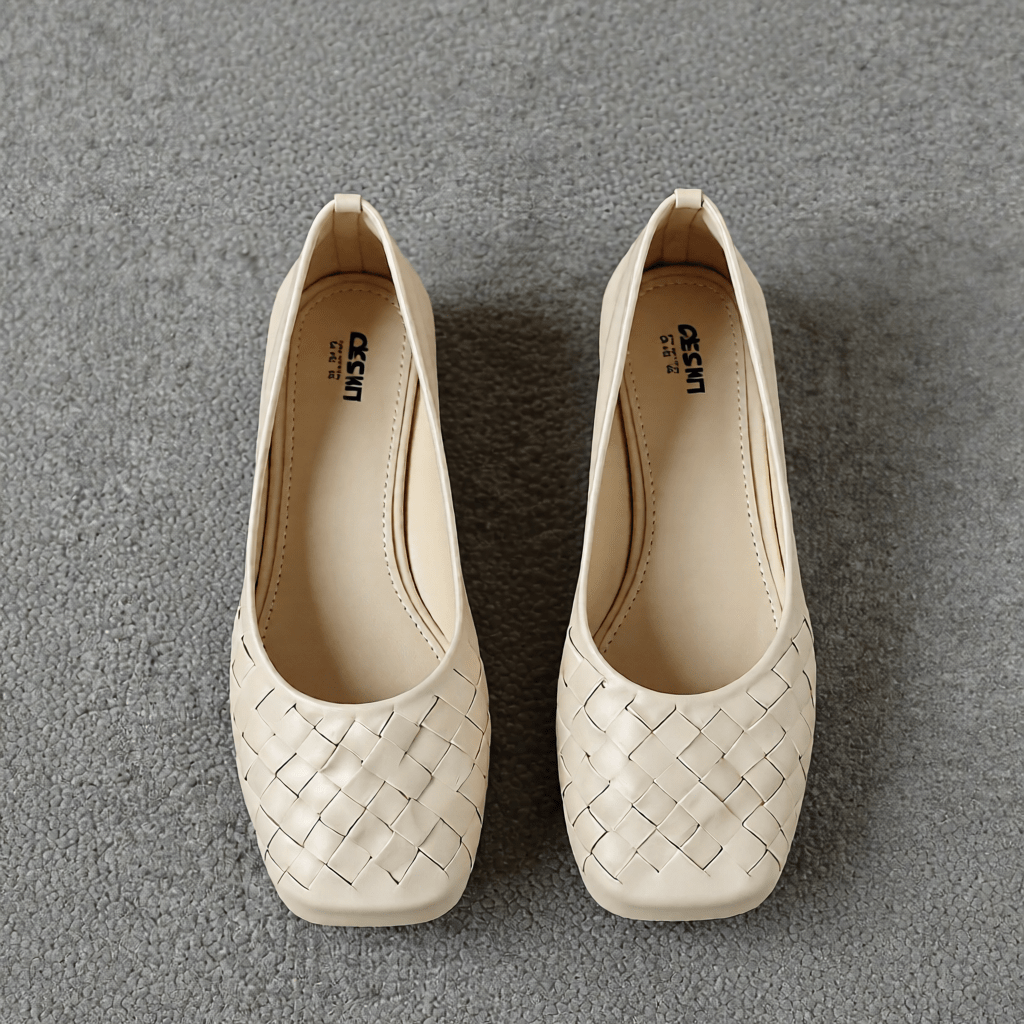 Women's Summer Square Toe Flats - Comfortable and Stylish Casual Shoes for Warm Weather