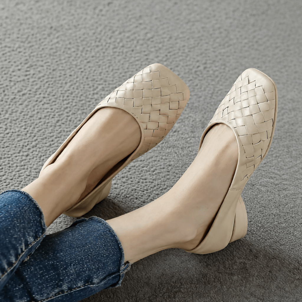 Women's Summer Square Toe Flats - Comfortable and Stylish Casual Shoes for Warm Weather